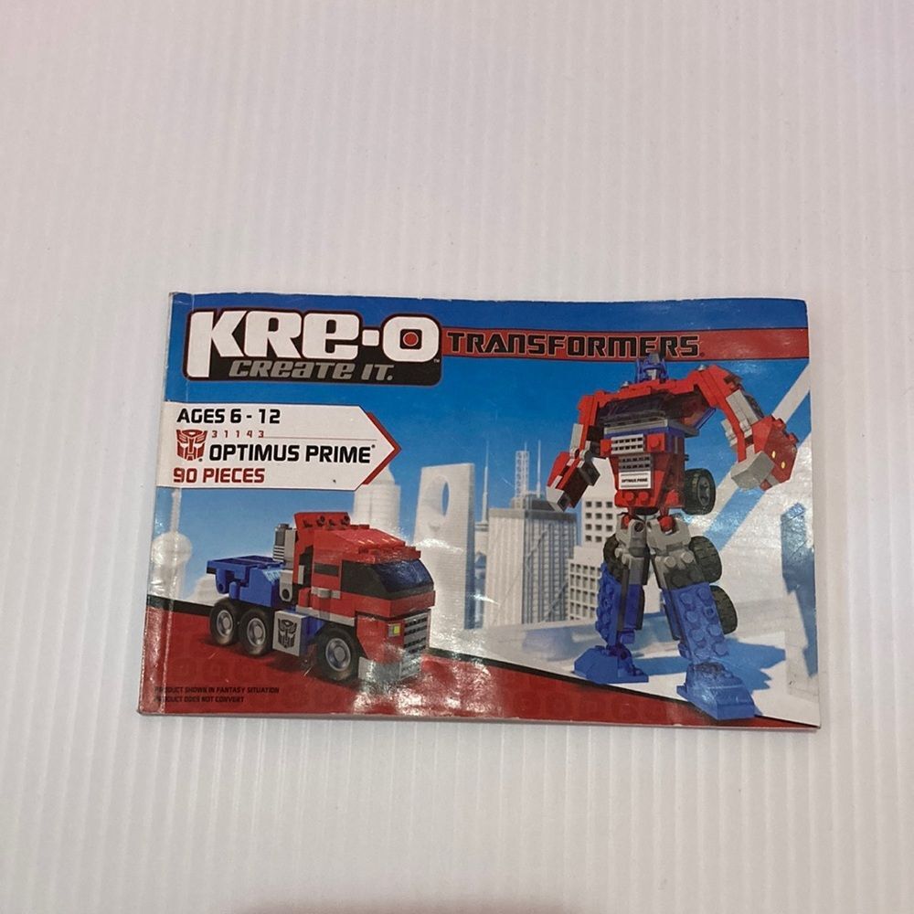 Kre-O‎ Transformers Optimus Prime Booklet manual only